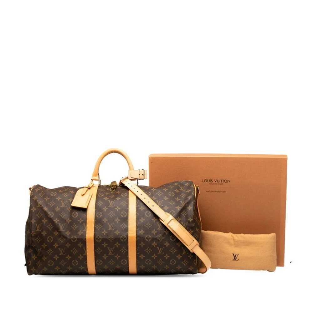 LOUIS VUITTON Brown Monogram Leather Shoulder Bag